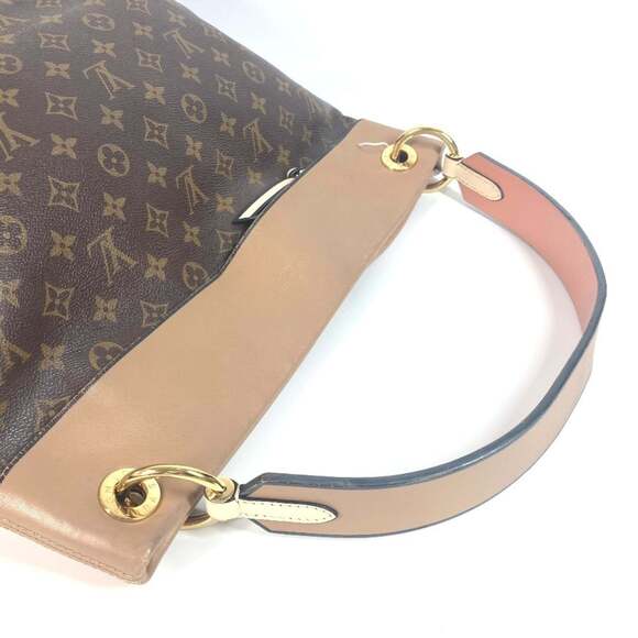 LOUIS VUITTON Authentic Brown Monogram Leather Shoulder Bag - Picture 11 of 16